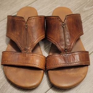ROAN by Bed Stu Brown Leather Women's Sandals